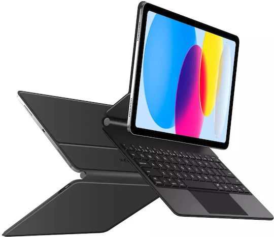 Tech-Protect Smartcase Flip Cover with Keyboard Blacη (iPad 10.9” 10/2022, iPad 11” 11/2025)