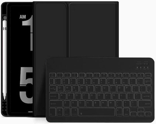 Tech-Protect SC Pen Klappdeckel mit Tastatur im Englisch US Schware (iPad Air 2020/2022) TPSCPIPADAIRB