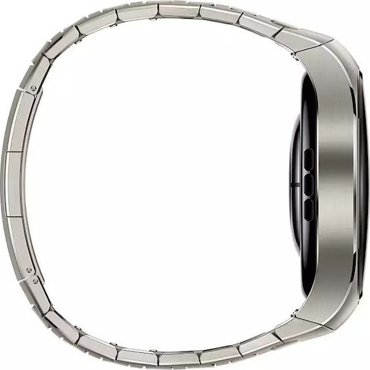 Huawei Watch 5 Titanium 46mm Waterproof with eSIM and Heart Rate Monitor (Silver)
