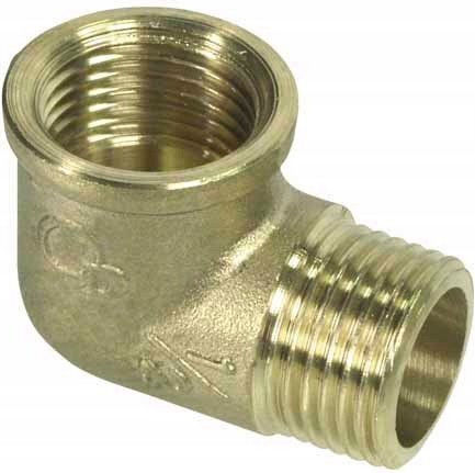 Diamond Γωνία Съединител за тръби Месинг 1/2" Мъжки