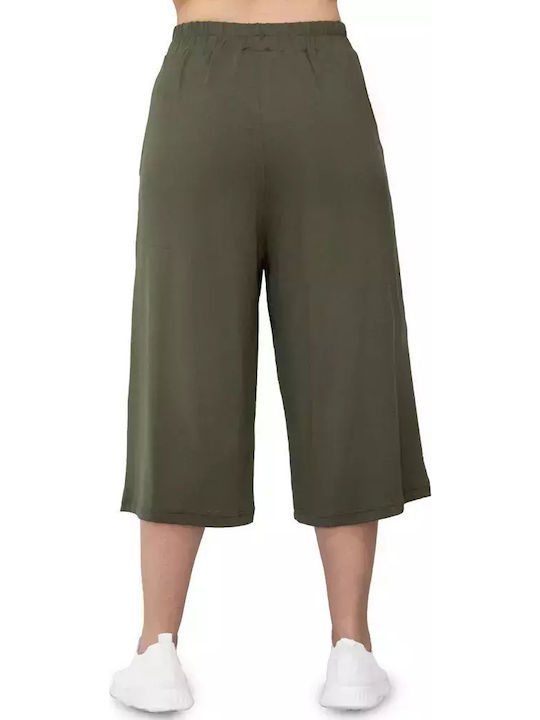 De damă Pantaloni culotte Khaki