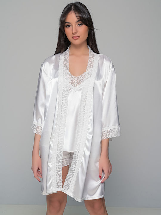 Milena by Paris Summer Satin Babydoll Ivory Coast
