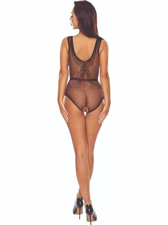 Passion Sexy Κορμάκι με Δαντέλα Μαύρο