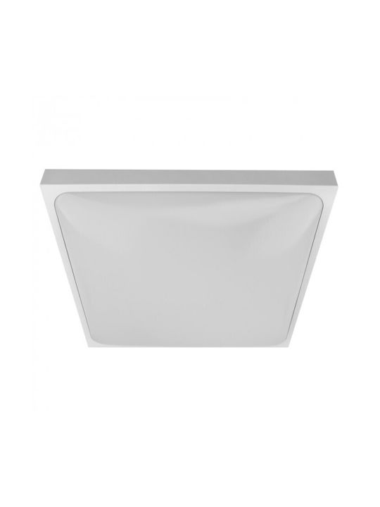 Eco Light Ceiling Mount Light 29.5cm White with E27 Lamp Adapter