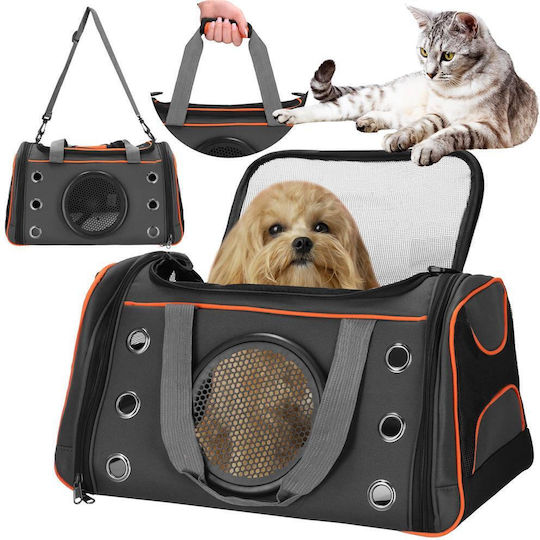 Small-medium Pet Carrier Bag Dog Cat Foldable 24x48x33 Cm Gray