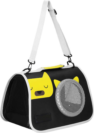 Small Pet Carrier Bag Dog Cat Foldable 24x40x24 Cm Black