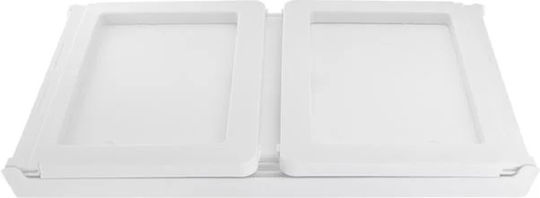 Folding Beach Camping Table Plastic 54x35x27cm White