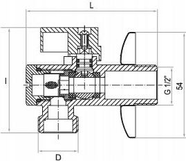 Angle Ball Valve Filter 1 2x1 2 Anti-scale