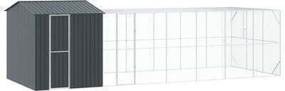 Bird Cage Extension Anthracite 310x817x247 cm Steel