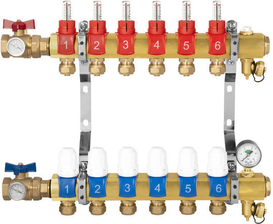 Floor Heating Distributor 16 Circuits Complete