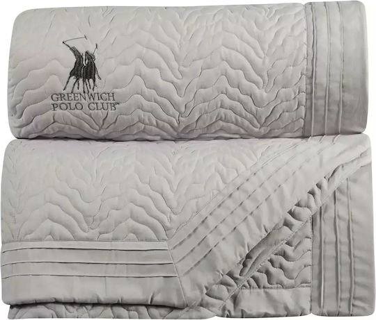 Greenwich Polo Club 2353 Κουβερλί Υπέρδιπλο Microfiber Grey 240x250cm