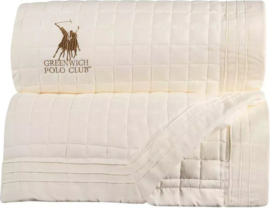 Greenwich Polo Club 2355 Κουβερλί Υπέρδιπλο Microfiber Ecru 240x250cm