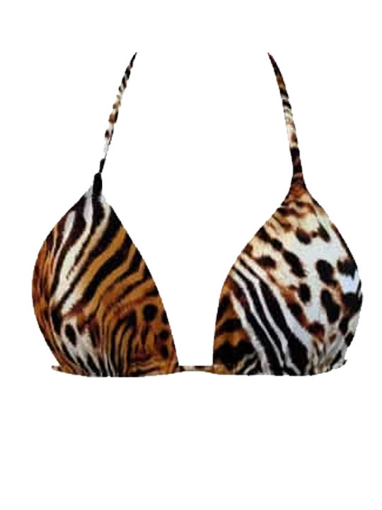 Bikini Τριγωνάκι Animal Print Καφέ