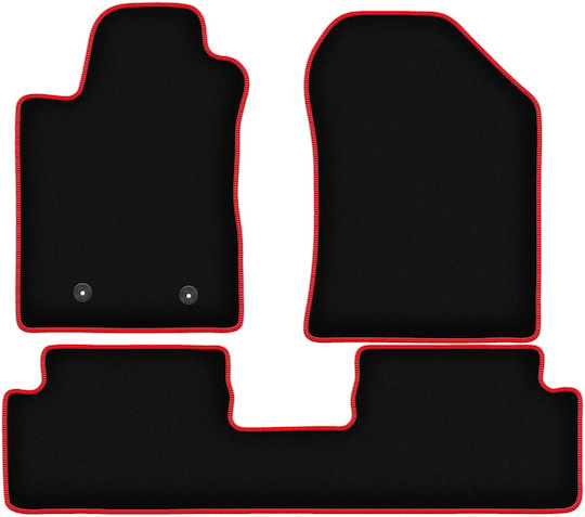 Carlux-red Car Mats Toyota Corolla Verso Ii Minivan 2004-2009