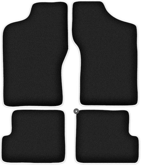 Carlux-silver Car Mats Fiat Cinquecento Hatchback 1991-1998