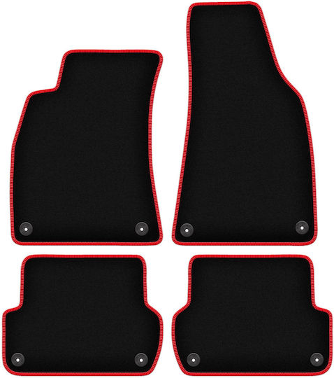Covorașe auto Carlux-roșu pentru Seat Exeo Sedan și Station Wagon 2008-2015
