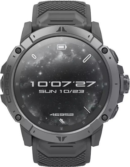 Coros Vertix 2s GPS Adventure Titan 50mm Smartwatch Waterproof cu Monitor De Ritm Cardiac (Space - M/L)