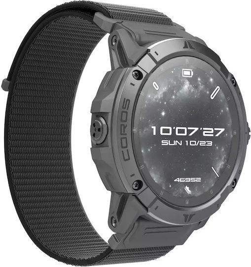 Coros Vertix 2s GPS Adventure Titan 50mm Smartwatch Waterproof cu Monitor De Ritm Cardiac (Space - M/L)
