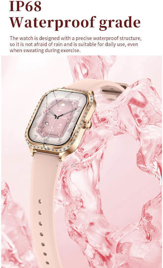 Microwear MK88 Smartwatch με Παλμογράφο (Silver Steel)