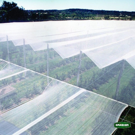 Grasher 104048 Αντιχαλαζικό Ύφασμα 60gr/m² 4x100m Λευκό