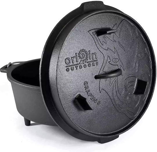 Cast Iron Dutch Oven Origin Outdoors with Legs 6L