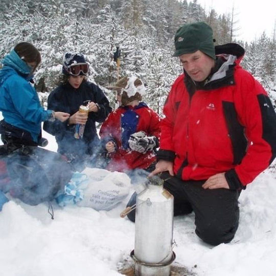 ‘Base Camp’ Kettle 1.6 L Stainless Steel + Whistle Kelly Kettle