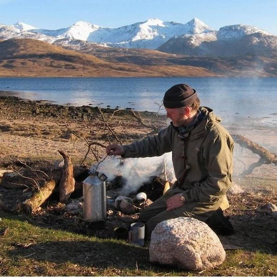 ‘Base Camp’ Kettle 1.6 L Stainless Steel + Whistle Kelly Kettle
