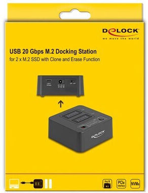 DeLock Docking Station for 2 Hard Drives PCIe (64300)