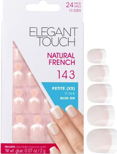 Elegant Touch Nail Design Accessories in Beige Color 24pcs