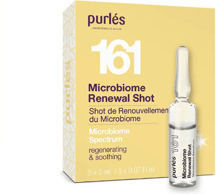 Purlés Serum Anti-îmbătrânire pentru Față cu Vitamina E & Colagen pentru Strălucire & Revitalizare 2x2ml