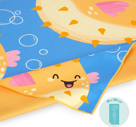 Legami Milano Microfiber Body Double-Sided Blue Towel 180x85cm