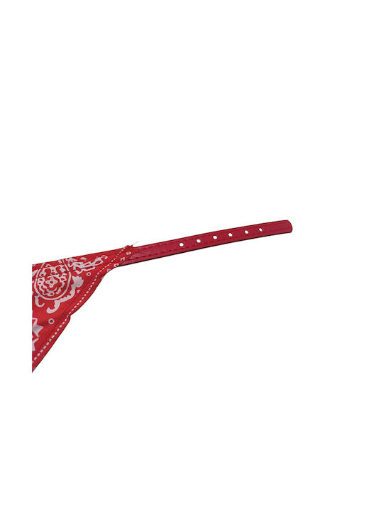 Dog/Cat Collar 30cm Bandana with Bell Red