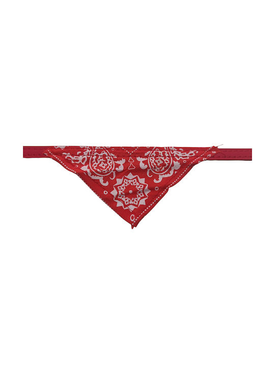 Dog/Cat Collar 30cm Bandana with Bell Red