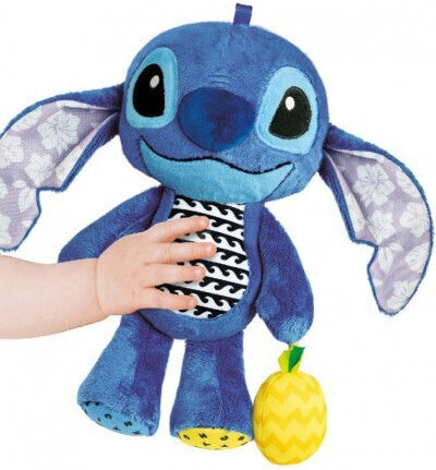 Baby Clementoni Детска Играчка Stitch - First Activities от Текстил със Звуци за 6+ Месеца