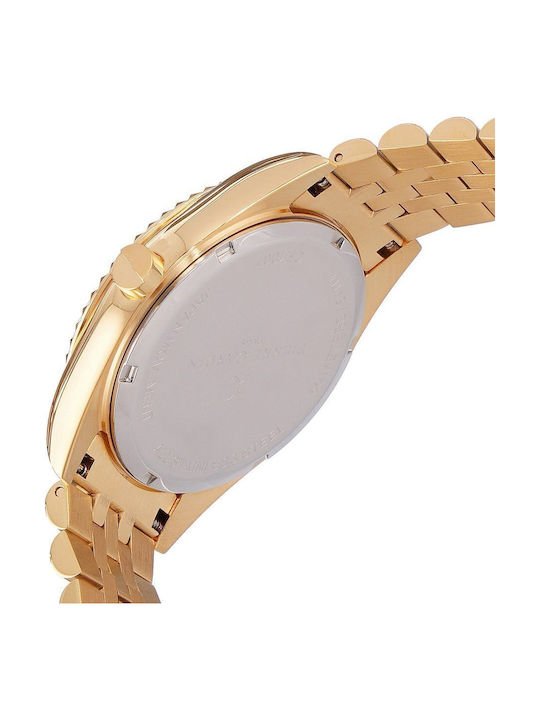 Pierre Cardin Herrenuhr Batterie mit Gold Metallarmband