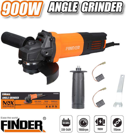 Finder 197455 Grinder 115mm Electric 900W