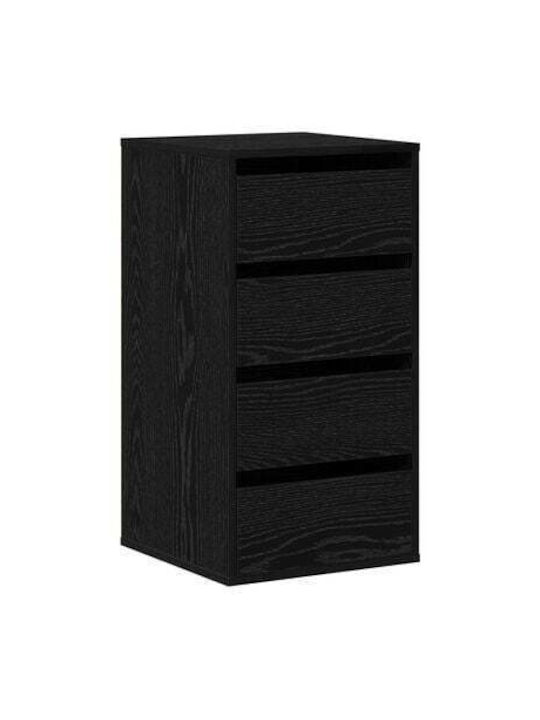 Drawers Storage Wooden with 4 Drawers L40xW41xH76cm