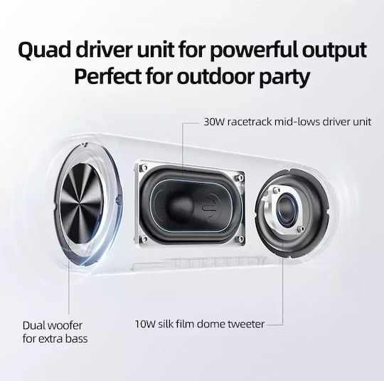 QCY SP7 Waterproof Bluetooth Speaker 40W with Battery Life up to 14 hours Green