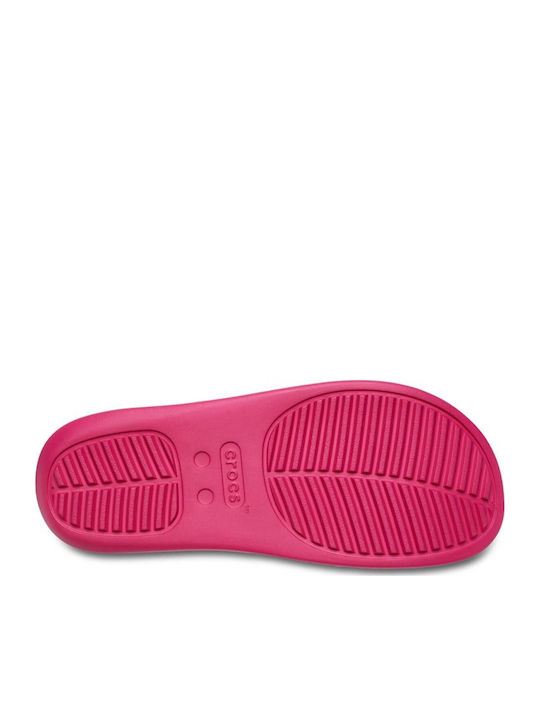 Getaway Groove Flip Flops In Sandal Style With Platform In Fuchsia Colour