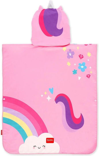 Legami Beach Towelling Poncho for Kids Unicorn Ptk0001