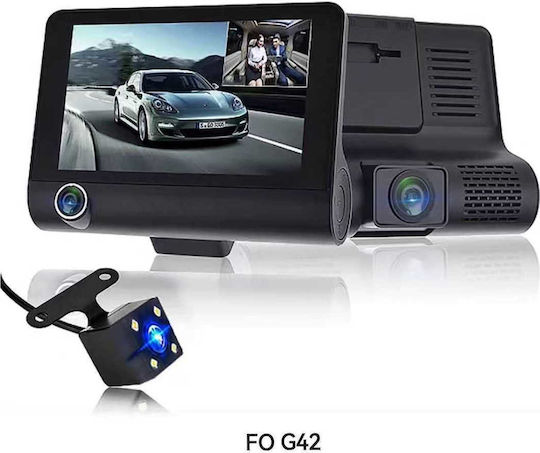 Set Camera DVR Auto 1080P cu Ecran 4" pentru Parbriz & Camera de Marsarier