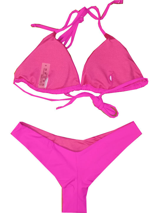 Set Bikini Τριγωνάκι & Brazil Φούξια