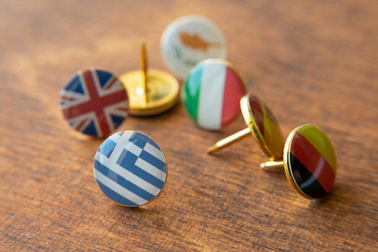 Decorative Flag Push Pins Code 90772