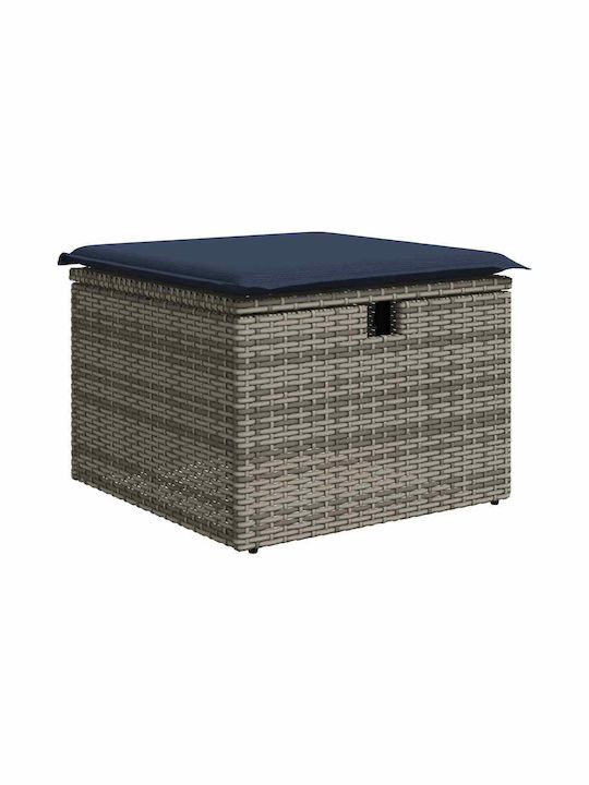 Corner Outdoor Sofa Rattan with Cushions 55x55x69cm