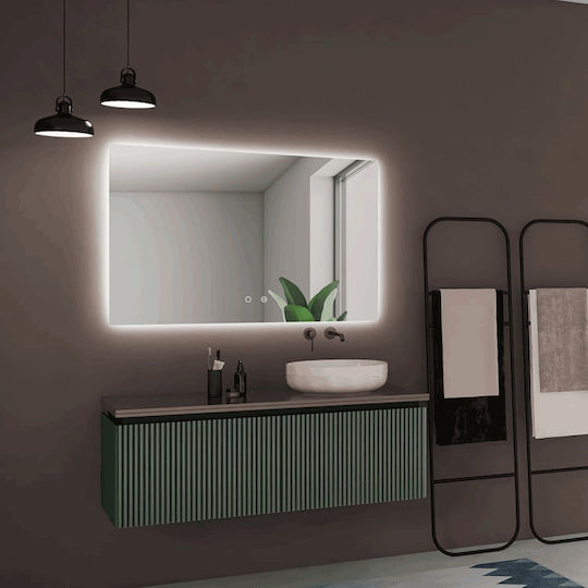 Imex Italia Ορθογώνιος Καθρέπτης Μπάνιου Led Αφής 60x80cm