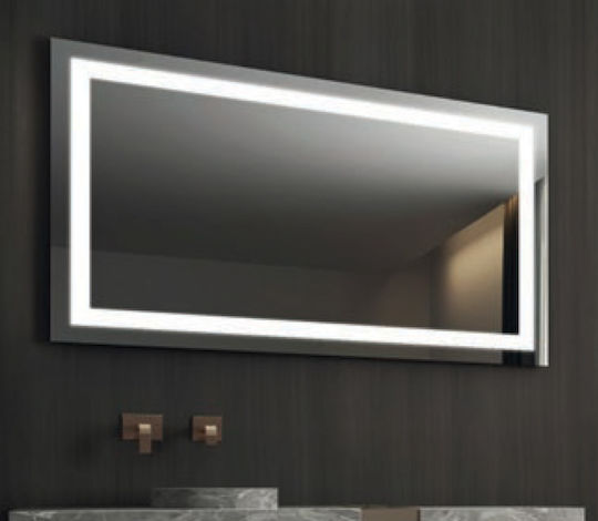 Luminor Form Ορθογώνιος Καθρέπτης Μπάνιου Led 100x70cm