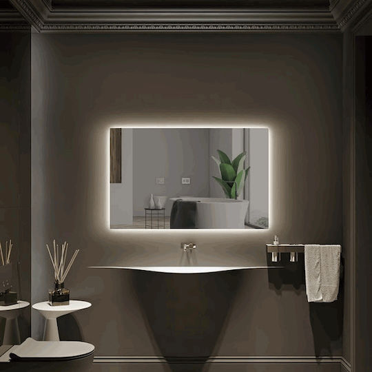 Imex Italia Square Bathroom Mirror Led Touch 80x80cm