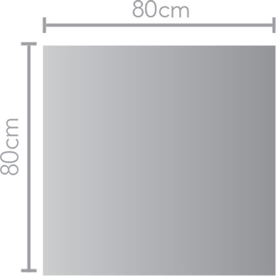 Imex Italia Square Bathroom Mirror Led Touch 80x80cm