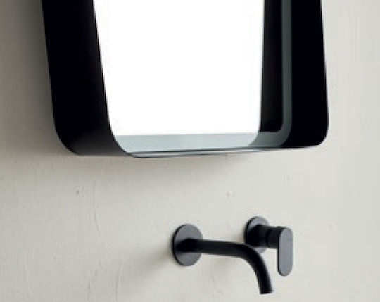 Luminor Virgo Oglindă de Baie Dreptunghiulară Lumini LED 50x90cm Negru