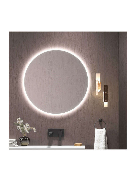 Karag Sardes Round Bathroom Mirror Led 80x80cm